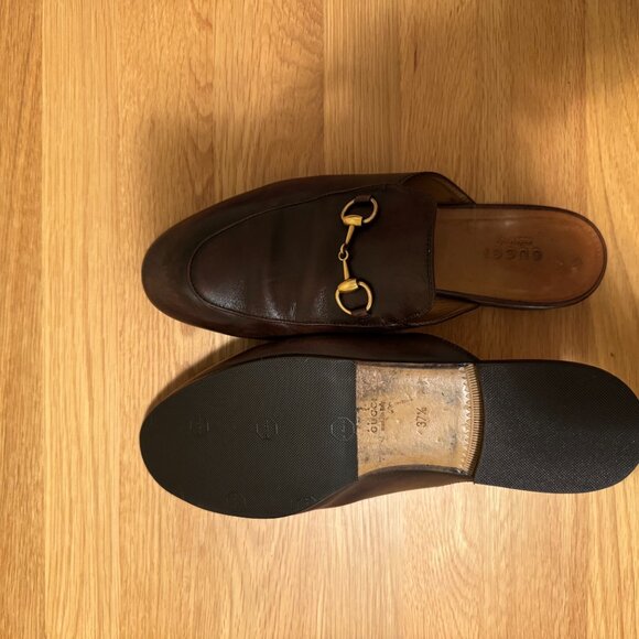 Gucci Princetown Mules, 7.5, Brown - Picture 5 of 5
